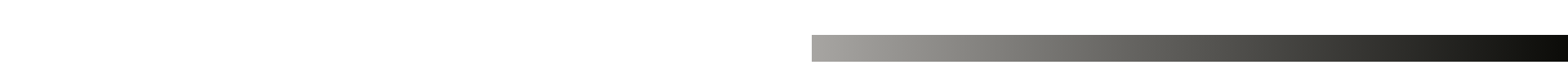 A horizontal bar transitions smoothly from light gray on the left to dark gray on the right, set against a plain white background.